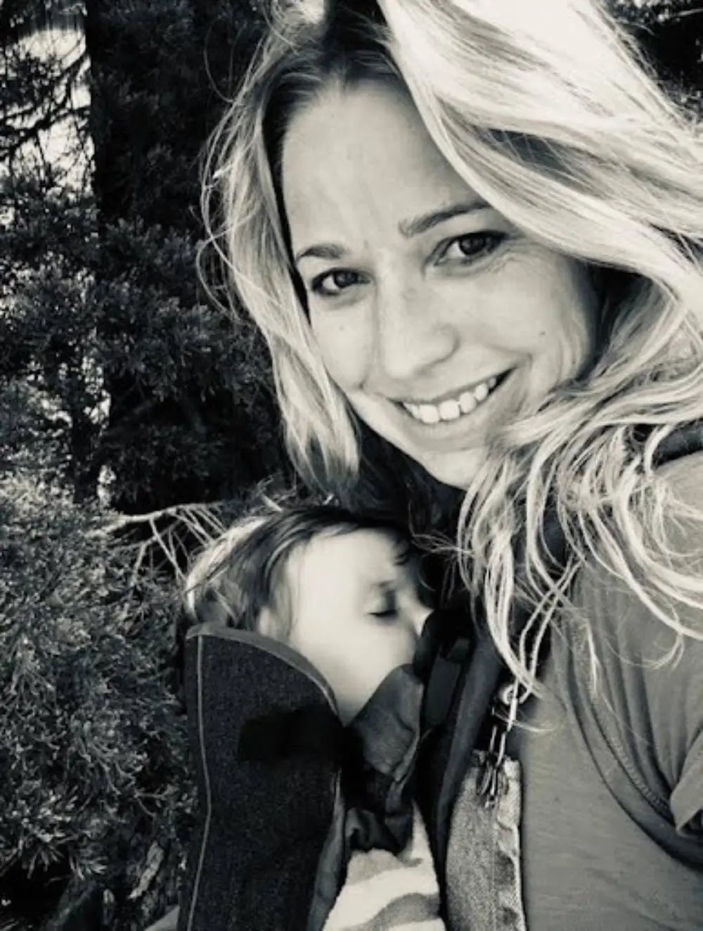 A black and white photo of Katalin Thomann a Chrysalis Talking Therapies Counsellor